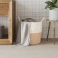 vidaXL Aufbewahrungskorb Braun und Weiß Ø43x38 cm Baumwolle vidaXL Aufbewahrungskorb Braun und Weiß Ø43x38 cm Baumwolle