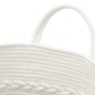 vidaXL Aufbewahrungskorb Braun und Weiß Ø43x38 cm Baumwolle vidaXL Aufbewahrungskorb Braun und Weiß Ø43x38 cm Baumwolle