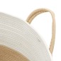 vidaXL Aufbewahrungskorb Beige und Weiß Ø38x46 cm Baumwolle vidaXL Aufbewahrungskorb Beige und Weiß Ø38x46 cm Baumwolle