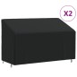 vidaXL Abdeckungen für 3-Sitzer-Bank 2 Stk. 165x70x65/94cm 420D Oxford vidaXL Abdeckungen für 3-Sitzer-Bank 2 Stk. 165x70x65/94cm 420D Oxford