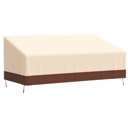 vidaXL Abdeckungen für 3-Sitzer-Bank 2 Stk. 198x97x48/74cm 600D Oxford