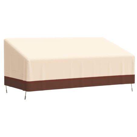 vidaXL Abdeckungen für 3-Sitzer-Bank 2 Stk. 198x97x48/74cm 600D Oxford
