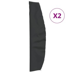 vidaXL Sonnenschirm-Schutzhüllen 2 Stk. 265x50/70/40 cm 420D Oxford
