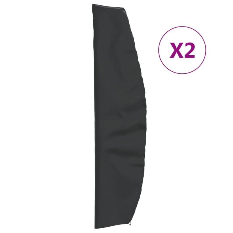 vidaXL Sonnenschirm-Schutzhüllen 2 Stk. 265x50/70/40 cm 420D Oxford vidaXL Sonnenschirm-Schutzhüllen 2 Stk. 265x50/70/40 cm 420D Oxford