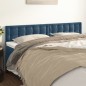 vidaXL Kopfteile 2 Stk. Dunkelblau 80x5x78/88 cm Samt