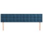 vidaXL Kopfteile 2 Stk. Dunkelblau 80x5x78/88 cm Samt