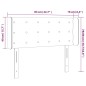 vidaXL LED Kopfteil Schwarz 83x16x78/88 cm Stoff vidaXL LED Kopfteil Schwarz 83x16x78/88 cm Stoff