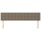 vidaXL Kopfteile 2 Stk. Taupe 80x5x78/88 cm Stoff