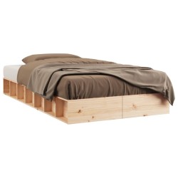 vidaXL Massivholzbett 100x200 cm
