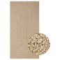 vidaXL Teppich 80x150 cm Jute-Optik Innen und Außen vidaXL Teppich 80x150 cm Jute-Optik Innen und Außen