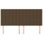 vidaXL Kopfteile 4 Stk. Dunkelbraun 80x5x78/88 cm Stoff