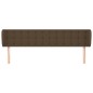 vidaXL Kopfteil mit Ohren Dunkelbraun 163x23x78/88 cm Stoff vidaXL Kopfteil mit Ohren Dunkelbraun 163x23x78/88 cm Stoff