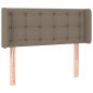 vidaXL Kopfteil mit Ohren Taupe 83x16x78/88 cm Stoff vidaXL Kopfteil mit Ohren Taupe 83x16x78/88 cm Stoff