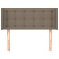 vidaXL Kopfteil mit Ohren Taupe 83x16x78/88 cm Stoff vidaXL Kopfteil mit Ohren Taupe 83x16x78/88 cm Stoff