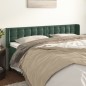vidaXL Kopfteil mit Ohren Dunkelgrün 163x16x78/88 cm Samt vidaXL Kopfteil mit Ohren Dunkelgrün 163x16x78/88 cm Samt