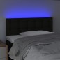 vidaXL LED Kopfteil Schwarz 80x5x78/88 cm Stoff