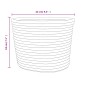 vidaXL Aufbewahrungskörbe 2 Stk. Grau und Weiß Ø24x18 cm Baumwolle vidaXL Aufbewahrungskörbe 2 Stk. Grau und Weiß Ø24x18 cm Baumwolle