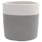 vidaXL Aufbewahrungskörbe 2 Stk. Grau und Weiß Ø28x28 cm Baumwolle vidaXL Aufbewahrungskörbe 2 Stk. Grau und Weiß Ø28x28 cm Baumwolle
