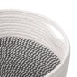 vidaXL Aufbewahrungskörbe 2 Stk. Grau und Weiß Ø28x28 cm Baumwolle vidaXL Aufbewahrungskörbe 2 Stk. Grau und Weiß Ø28x28 cm Baumwolle