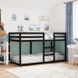 vidaXL Etagenbett Schwarz 90x190 cm Massivholz Kiefer vidaXL Etagenbett Schwarz 90x190 cm Massivholz Kiefer