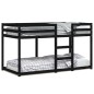 vidaXL Etagenbett Schwarz 90x190 cm Massivholz Kiefer vidaXL Etagenbett Schwarz 90x190 cm Massivholz Kiefer