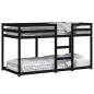 vidaXL Etagenbett Schwarz 90x190 cm Massivholz Kiefer vidaXL Etagenbett Schwarz 90x190 cm Massivholz Kiefer