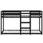 vidaXL Etagenbett Schwarz 90x190 cm Massivholz Kiefer vidaXL Etagenbett Schwarz 90x190 cm Massivholz Kiefer