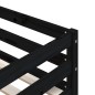 vidaXL Etagenbett Schwarz 90x190 cm Massivholz Kiefer vidaXL Etagenbett Schwarz 90x190 cm Massivholz Kiefer