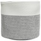 vidaXL Aufbewahrungskorb Grau und Weiß Ø40x35 cm Baumwolle vidaXL Aufbewahrungskorb Grau und Weiß Ø40x35 cm Baumwolle