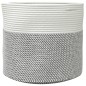 vidaXL Aufbewahrungskorb Grau und Weiß Ø40x35 cm Baumwolle vidaXL Aufbewahrungskorb Grau und Weiß Ø40x35 cm Baumwolle