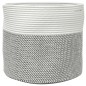 vidaXL Aufbewahrungskorb Grau und Weiß Ø40x35 cm Baumwolle vidaXL Aufbewahrungskorb Grau und Weiß Ø40x35 cm Baumwolle