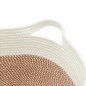 vidaXL Aufbewahrungskorb Braun und Weiß Ø40x25 cm Baumwolle vidaXL Aufbewahrungskorb Braun und Weiß Ø40x25 cm Baumwolle