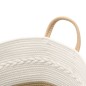 vidaXL Aufbewahrungskorb Beige und Weiß Ø43x38 cm Baumwolle vidaXL Aufbewahrungskorb Beige und Weiß Ø43x38 cm Baumwolle