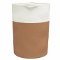 vidaXL Aufbewahrungskorb Braun und Weiß Ø49x65 cm Baumwolle vidaXL Aufbewahrungskorb Braun und Weiß Ø49x65 cm Baumwolle
