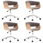 Drehbare Esszimmerstühle 4 Stk. Taupe Stoff Drehbare Esszimmerstühle 4 Stk. Taupe Stoff