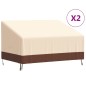 vidaXL Abdeckungen für 2-Sitzer-Bank 2 Stk. 137x97x48/74cm 600D Oxford vidaXL Abdeckungen für 2-Sitzer-Bank 2 Stk. 137x97x48/74cm 600D Oxford