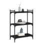 vidaXL Bücherregal 3 Böden Schwarz 60x30x86 cm Holzwerkstoff vidaXL Bücherregal 3 Böden Schwarz 60x30x86 cm Holzwerkstoff