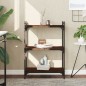 vidaXL Bücherregal 3 Böden Braun Eichen-Optik 60x30x86cm Holzwerkstoff vidaXL Bücherregal 3 Böden Braun Eichen-Optik 60x30x86cm Holzwerkstoff