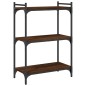 vidaXL Bücherregal 3 Böden Braun Eichen-Optik 60x30x86cm Holzwerkstoff vidaXL Bücherregal 3 Böden Braun Eichen-Optik 60x30x86cm Holzwerkstoff