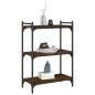 vidaXL Bücherregal 3 Böden Braun Eichen-Optik 60x30x86cm Holzwerkstoff vidaXL Bücherregal 3 Böden Braun Eichen-Optik 60x30x86cm Holzwerkstoff