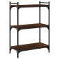 vidaXL Bücherregal 3 Böden Braun Eichen-Optik 60x30x86cm Holzwerkstoff vidaXL Bücherregal 3 Böden Braun Eichen-Optik 60x30x86cm Holzwerkstoff
