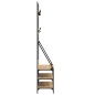 vidaXL Kleiderständer mit Schuhablage Sonoma-Eiche 90x34x184 cm vidaXL Kleiderständer mit Schuhablage Sonoma-Eiche 90x34x184 cm