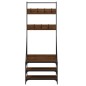 vidaXL Kleiderständer mit Schuhablage Braun Eichen-Optik 70x40x184 cm vidaXL Kleiderständer mit Schuhablage Braun Eichen-Optik 70x40x184 cm