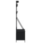 vidaXL Kleiderständer mit Schuhablage Schwarz 100x41x184 cm vidaXL Kleiderständer mit Schuhablage Schwarz 100x41x184 cm