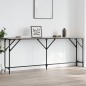 vidaXL Konsolentisch Grau Sonoma 200x29x75 cm Holzwerkstoff vidaXL Konsolentisch Grau Sonoma 200x29x75 cm Holzwerkstoff