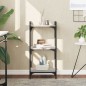 vidaXL Bücherregal 3 Böden Grau Sonoma 40x30x86 cm Holzwerkstoff vidaXL Bücherregal 3 Böden Grau Sonoma 40x30x86 cm Holzwerkstoff