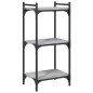 vidaXL Bücherregal 3 Böden Grau Sonoma 40x30x86 cm Holzwerkstoff vidaXL Bücherregal 3 Böden Grau Sonoma 40x30x86 cm Holzwerkstoff