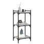 vidaXL Bücherregal 3 Böden Grau Sonoma 40x30x86 cm Holzwerkstoff vidaXL Bücherregal 3 Böden Grau Sonoma 40x30x86 cm Holzwerkstoff