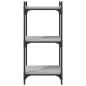 vidaXL Bücherregal 3 Böden Grau Sonoma 40x30x86 cm Holzwerkstoff vidaXL Bücherregal 3 Böden Grau Sonoma 40x30x86 cm Holzwerkstoff