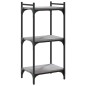 vidaXL Bücherregal 3 Böden Grau Sonoma 40x30x86 cm Holzwerkstoff vidaXL Bücherregal 3 Böden Grau Sonoma 40x30x86 cm Holzwerkstoff